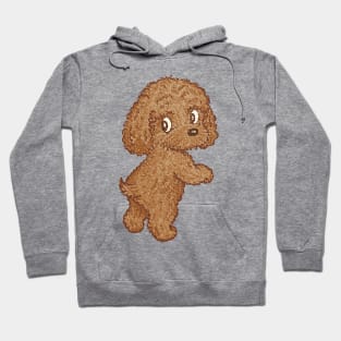 Toy-Poodle standing Hoodie